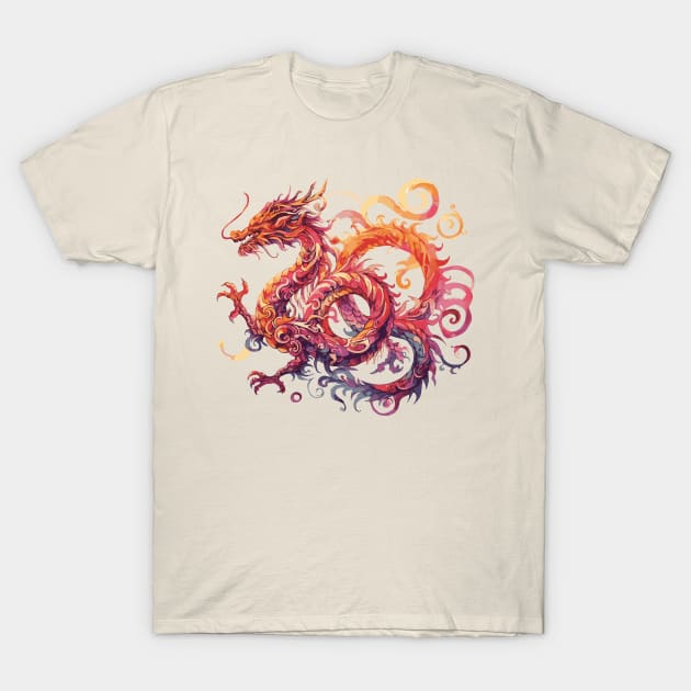 Colorful Dragon T-Shirt by Heartsake